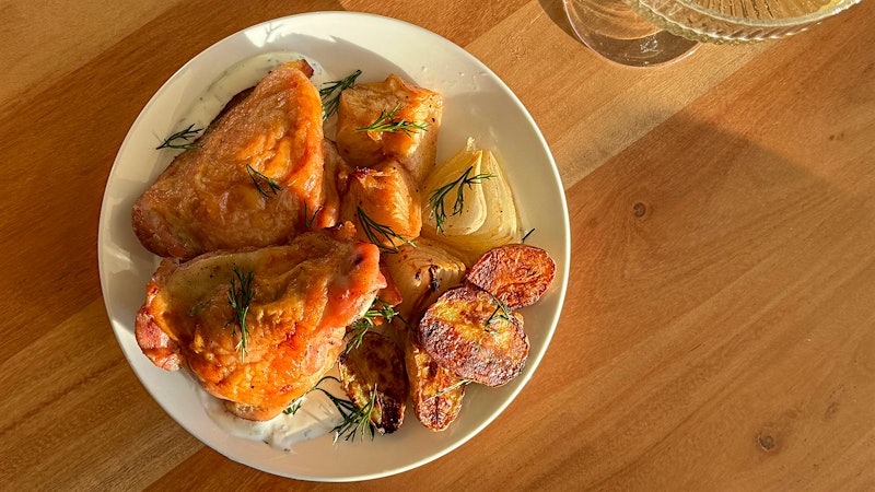 8 & $20: A Sheet-Pan Dinner Inspired by Latkes, Paired with Prosecco