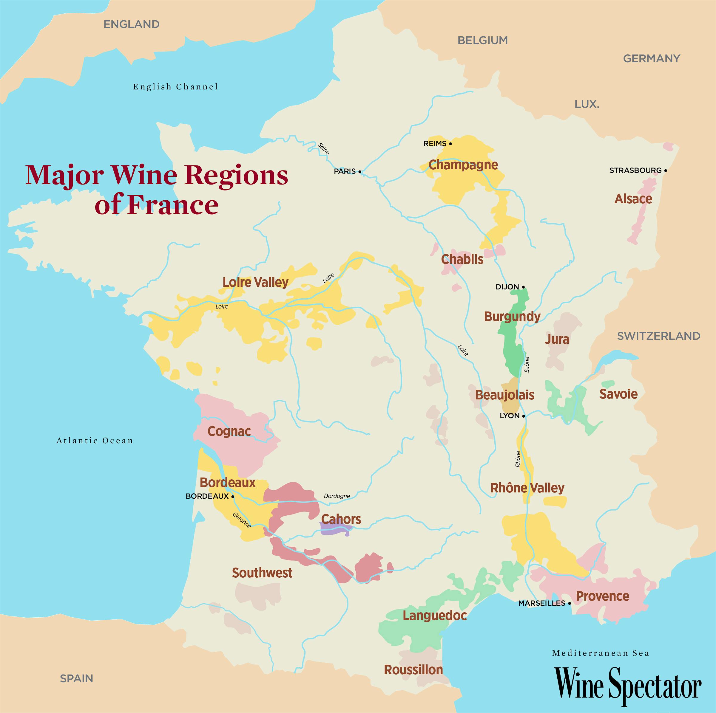 Map of top level country of this wine